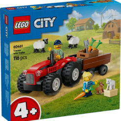 Lego City - Red Farm Tractor with Trailer & Sheep 60461