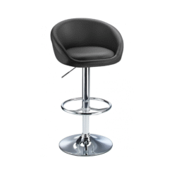 Lombardy Height Adjustable Breakfast Bar Stool Chrome - Black