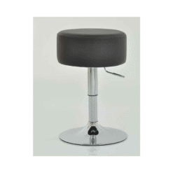 Low Bar Stool - Black Height Adjustable