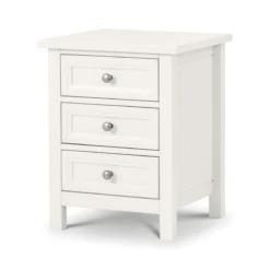 Marine 3 Drawer Bedside - Surf White
