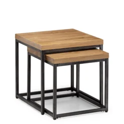 Orleans Oak Nesting Lamp Tables