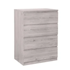Pluto 4 Drawer Chest Grey Oak