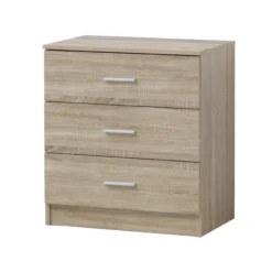 Renio 3 Drawer Chest Sonoma Oak