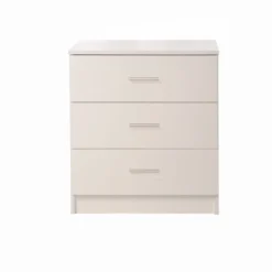 Renio 3 Drawer Chest White