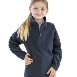 Result Genuine Recycled Kids Zip Neck Micro Fleece