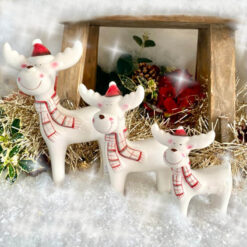 Scarf Reindeer - 3 sizes - Set of 3