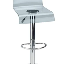 Snazzy Adjustable Acrylic Bar Stool Smoked
