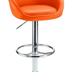 Tuscany Orange Bar Stool Height Adjustable