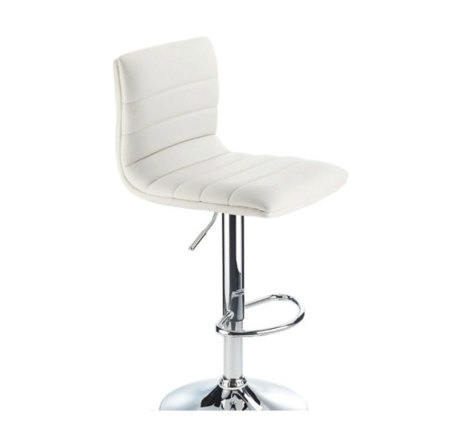 Vista Breakfast Bar Stool White Height Adjustable