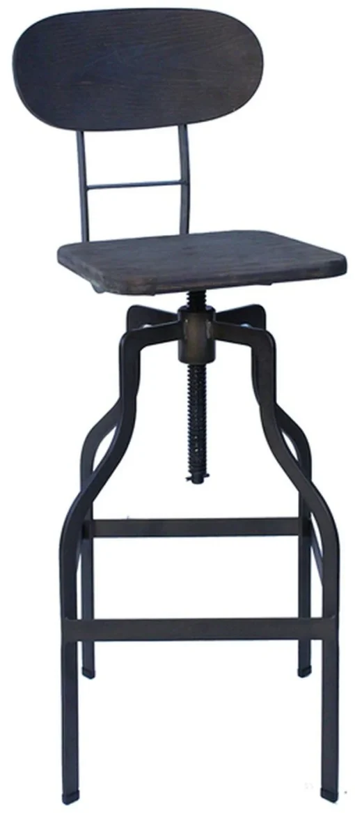 Zapopi Industrial Adjustable Bar Stool - Espresso
