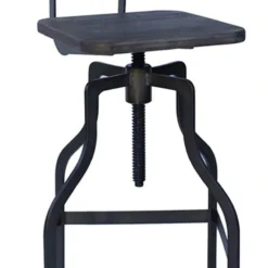 Zapopi Industrial Adjustable Bar Stool - Espresso