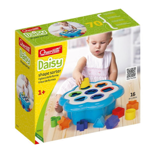 Quercetti Daisy Shape Sorter Bucket