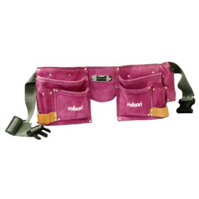 Pink Double Leather Tool Pouch 1